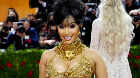 Cardi B attends The 2022 Met Gala Celebrating "In America: An Anthology of Fashion" at The Metropolitan Museum of Art on May 02, 2022 in New York City. 