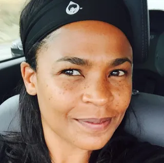 Nia Long @iamnialong - &quot;Headed to the gym with my @thegymwrap&nbsp;I don't leave home without it!!!&nbsp;@nicolearip&nbsp;#savingmyedges. THANK YOU!&quot;  The freckled 44-year-old actress still stuns with no makeup.  (Photo: Nia Long via Instagram)