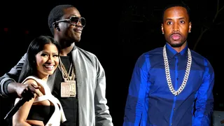 Did It On'em - Nicki Minaj's ex-boo Safaree took the gloves off and went in on Meek Mill and put his former love on blast too with his diss track &quot;Lifeline.&quot; Read on now and see what the Twitterverse had to say about Scaff Beezy's latest shot. —&nbsp;Michael Harris (@IceBlueVA)(Photos from Left: Johnny Nunez/BET/Getty Images for BET, Winston Burris/WENN.com)
