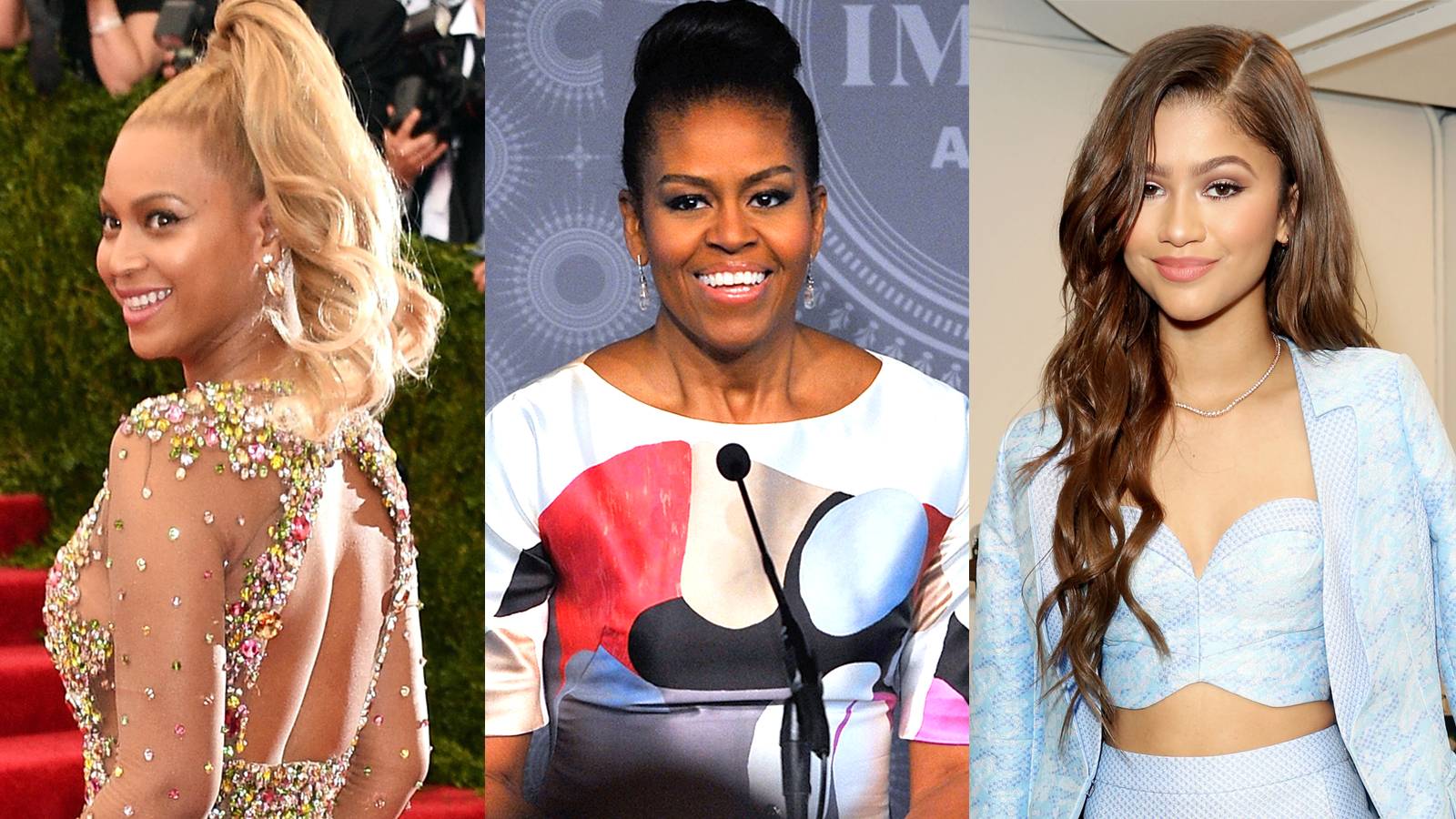 Beyonce, Michelle Obama, Zendaya