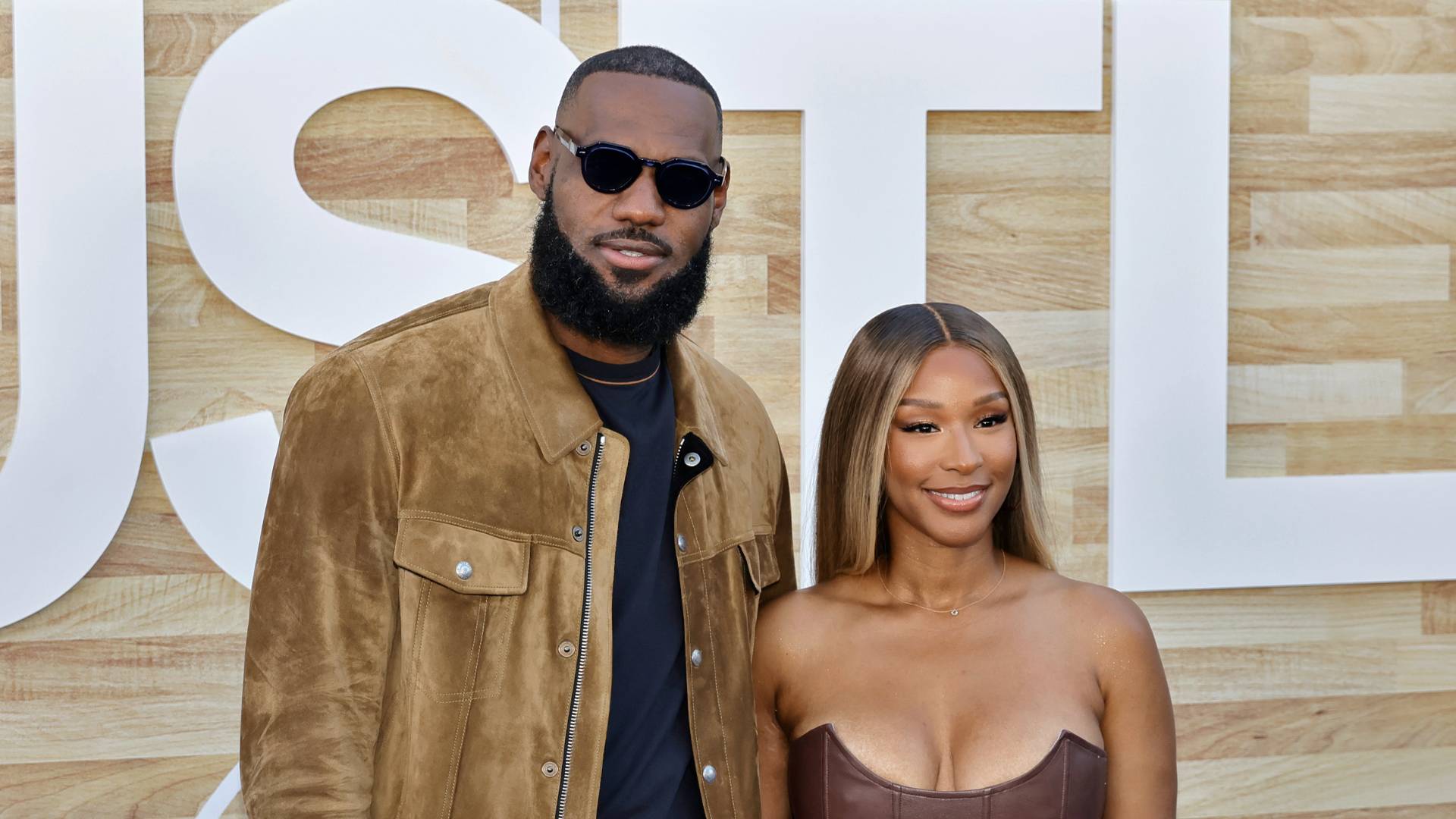 LeBron James and Savannah James attends Netflix's "Hustle" World Premiere at Regency Village Theatre on June 01, 2022 in Los Angeles, California. 
