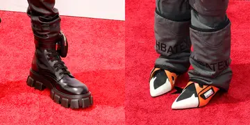 Celebrity footwear at the 2021 BET Awards 
