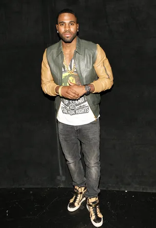 Chillaxin' - Jason Derulo poses backstage while on the set of 106.&nbsp; (Photo: Bennett Raglin/BET/Getty Images for BET)