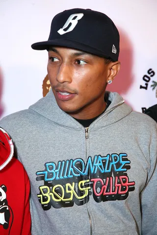 Billionaire Boys Club  - Hip hop artist Pharrell Williams knows a thing or two about fashion. The skater boys and cool kids rejoiced when BAPE, Ice Cream and Billionaire Boys Club arrived on the scene.  (Photo: Tiffany Rose/Getty Images)