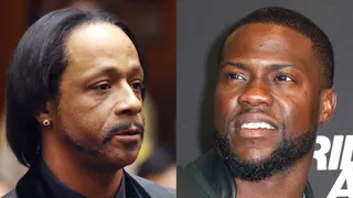 Katt Williams Challenges Kevin Hart to a $1 Million Battle! - Katt Williams is challenging Kevin Hart to a $1 million comedy battle in Kevin’s hometown.Williams is fresh out jail after getting arrested on a battery charge for allegedly punching a pool store employee yesterday. And he’s already stirring up trouble.During his comedy show in Atlanta over the weekend, Katt called Kevin&nbsp; a “puppet.” He went on to suggest that Kevin participated in some strange activities to get where he is today. Katt assured his fans he has never participated in anything like that to further his career.Now Katt, don’t go around messing up&nbsp;everything!&nbsp;(Photos from left: Frederick M. Brown/Getty Images, Adam Berry/Getty Images)