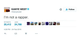 Someone shake a can of pennies at him. - (Photo: Kanye West via Twitter)