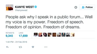 Kanye West: Union Leader - (Photo: Kanye West via Twitter)
