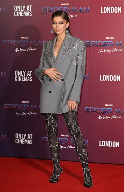 Zendaya Dons Alexander McQueen Suit For 'Good Morning America