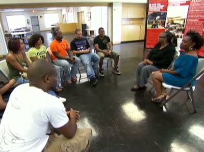 Urban League - The housemates visit the Urban League and listen as members talk to them about struggling families.