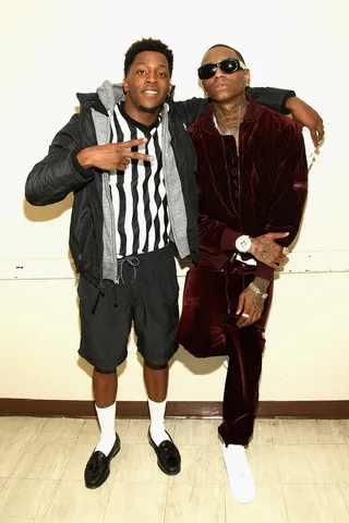 Hit The Soulja Boy - Soulja Boy has begot so many dance hit rappers it's amazing. Perhaps this is the universe shining back, as iHeart Memphis is taking the world by storm with his song "Hit the Quan."(Photo by Bennett Raglin/BET/Getty Images for BET Networks)