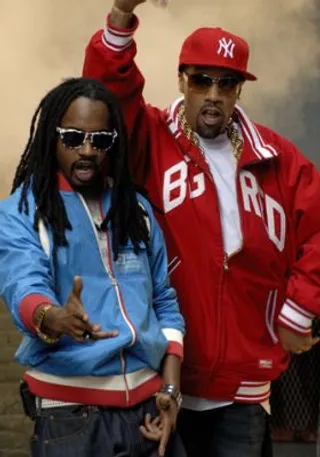 Behind The Scenes - Redman and Saukrates take a break and pose for a photo.