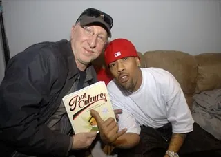 Behind The Scenes - Redman and guest pose with the Pot Culture book.