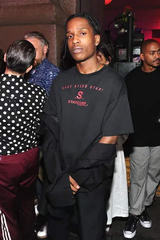 A$AP Rocky - A$AP Rocky attends Raf Simons SS18 Runway Show in New York City. (Photo: Craig Barritt/Getty Images for FIJI Water)