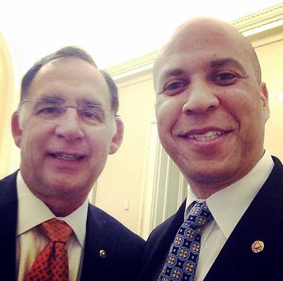 Sen. John Boozman (R-Arkansas) - “Though different parties he has become a valued colleague giving me wise insights on being an effective Senator. #Gratitude”  (Photo: Cory Booker via Instagram)