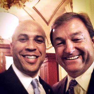 Sen. Dean Heller (R-Nevada) - &quot;I so appreciate his bipartisan leadership on Unemployment Insurance Extension. He showed that we can reach across the aisle, compromise and get things done in the Senate.”  (Photo: Cory Booker via Instagram)
