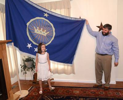 Virginia Man “Establishes” Kingdom for Daughter - Jeremiah Heaton, a Virginia man, founded the “Kingdom of North Sudan” for his daughter Emily, on June 16, her seventh birthday. The man said in a recent interview with the Roanoke Times that he “wanted to show my kids I will literately go to the ends of the earth to make their wishes and dreams come true.” Heaton said he found the unclaimed territory Bir Tawil after searching for it online.&nbsp;(Photo: AP Photo/Bristol Herald Courier, David Crigger)