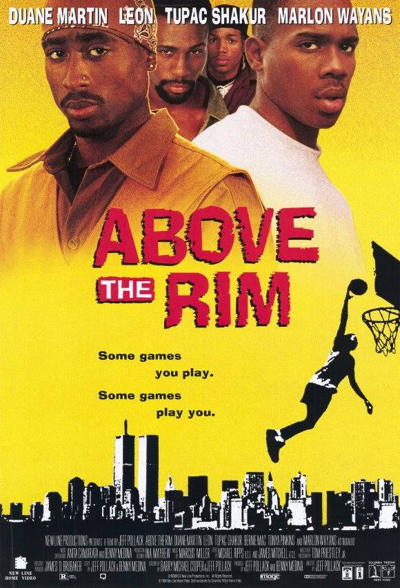 Above the Rim, Wednesday at 9P/8C - Tupac's not playing any games.Flip through films where sports play a major role.Encore presentation on Thursday at 1:30P/12:30C.(Photo: New Line Cinema)