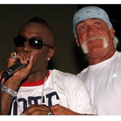Diddy, @iamdiddy - For Throwback Thursday, Diddy celebrated with this photo of him and legendary wrestler Hulk Hogan back in 2004 when Diddy was in the midst of the &quot;Vote or Die&quot; campaign for the Presidential election. (Photo: Diddy via Instagram)