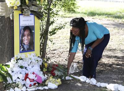 Funeral Arrangements Being Made for Sandra Bland - Sandra Bland's funeral will be Saturday morning near Chicago. Her body has been transported to Chicago and her family is in the process of planning the arrangements. Meanwhile, Bland's friend LaVaughn Mosley and former justice of the peace of Waller County DeWayne Charleston are&nbsp;calling for Sheriff Glenn Smith to step down, according to the Associated Press.&nbsp;  (Photo: AP Photo/Pat Sullivan)