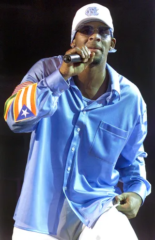 Igniting the Phoenix — April 13, 2013:  - Kells makes one of the most memorable appearances at 2013's Coachella festival. Toward &nbsp;the end a performamance by the rock group &nbsp;Phoenix, R. Kelly came out singing the familiar refrain of his 2003 partystarting hit, "Ignition." Then Phoenix joined in to mash it up with with their breakout single, "1901."&nbsp; &nbsp; (Photo: dpa /Landov)