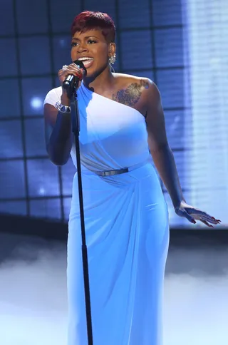 Soul Sister - Fantasia considers Franklin her &quot;idol,&quot; and performed her &quot;Chain of Fools&quot; on Season 3 of American Idol, the show that catapulted 'Ta to fame. She and Franklin eventually even collaborated for Franklin's 2007 album, Jewels In The Crown: All-Star Duets With The Queen.(Photo: FOX via Getty Images)