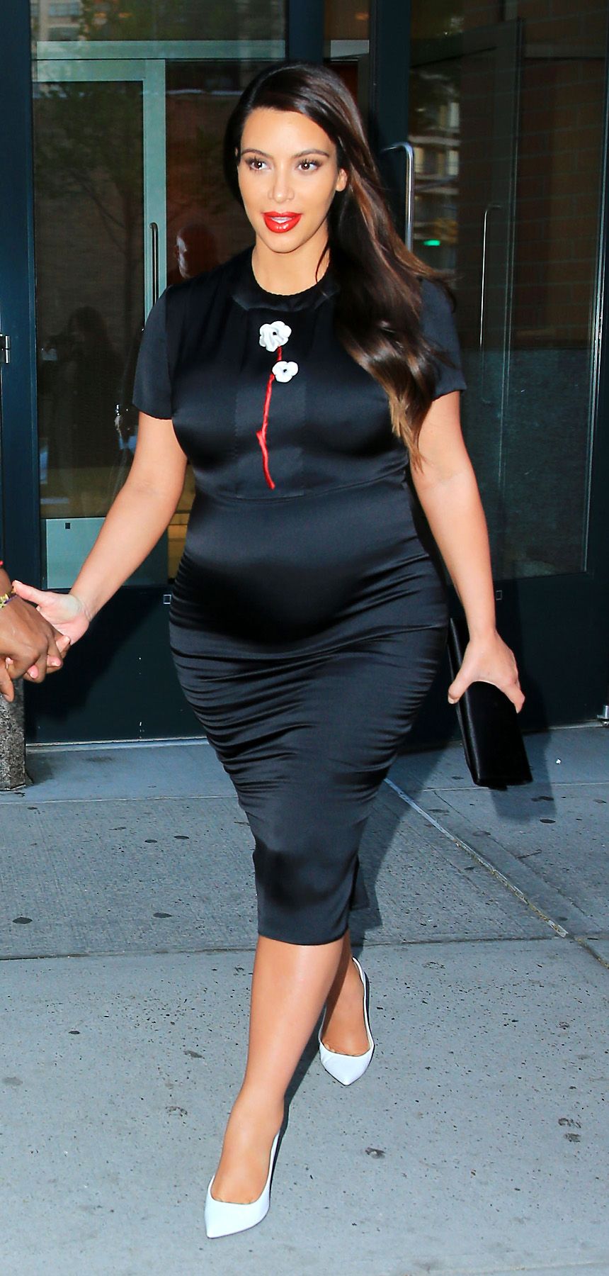 Kim Kardashian - Heads certainly turned when it was revealed that Kim Kardashian was pregnant. We've got nothing but love for her, her child, Kanye and Khloe. Afterall, her sis did show love to Kevin.(Photo: Jackson Lee /Splash News)