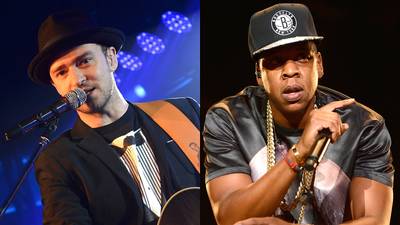 Impact Track: JAY Z f/ Justin Timberlake – &quot;Holy Grail&quot; - Backed by the vocals of Justin Timberlake on this cut Jay Z skillfully ponders the pitfalls of fame, mentally walking the fine between being enticed and repulsed by the bright lights.  &nbsp;(Photos from left: Jason Kempin/Getty Images for Myspace, Kevin Mazur/WireImage)