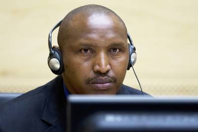 Man Down - In March, M23 lost its alleged founder, Bosco Ntaganda, when he surrendered to the International Criminal Court to face war-crimes charges. Ntaganda bore the nickname &quot;The Terminator&quot; for his ruthless style of command.  (Photo: REUTERS/Peter Dejong/Pool)