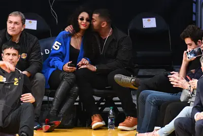 Ciara and Russell Wilson - The lovebirds stepped out for date night at the Staples Center to see the Los Angeles Lakers vs. Orlando Magic. Cay-ute!(Photo by Allen Berezovsky/Getty Images)