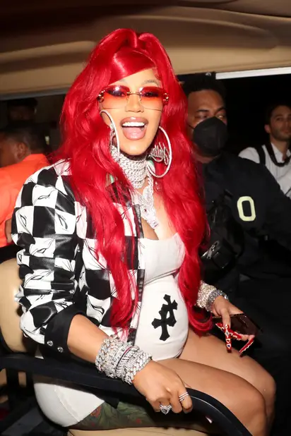 Court-side Style: Cardi B Wore a The North Face x Gucci Jacket