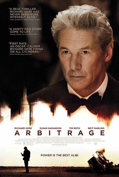 Arbitrage:&nbsp;&nbsp;September 21 - Like Wall Street before it, this '80s-style money thriller is about a hedge fund magnate (Richard Gere) who must juggle his mistress, his trading empire, and a mysterious man from his past (Nate Parker).(Photo: Artina Films)