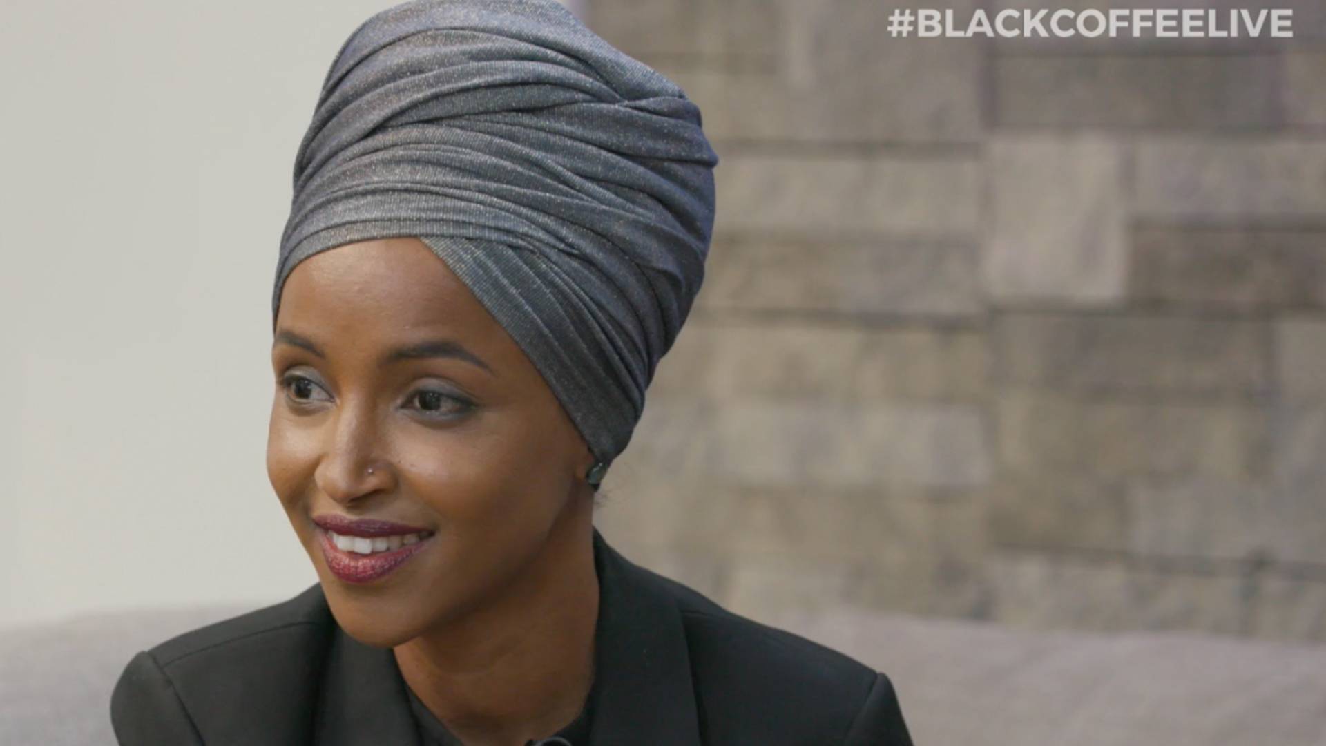 Rep. Ilhan Omar on BET's Black Coffee.