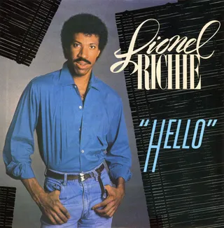 "Hello" - From Richie's album&nbsp;Can't Slow Down, "Hello" was one of his many hits that went to No. 1 on the Billboard charts, landing a spot on three charts at one time (the Pop, R&amp;B and Contemporary Adult charts). The album itself had the distinction of having every single released hit reach No. 1 on the charts in 1984.&nbsp;(Photo: Motown Records)