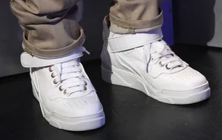 GIVENCHY White High-Tops - GIVENCHY White High-Top Sneakers Spring 14  (Photo: Bennett Raglin/BET/Getty Images for BET)