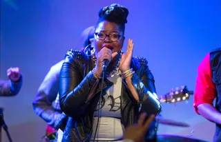 So Much Soul - Singer Alexandra Alise of Rock Boy Fresh adds a little bit of soul power during the band's electric set at S.O.B.'s. (Photo: Anna Webber/Getty Images for BET)