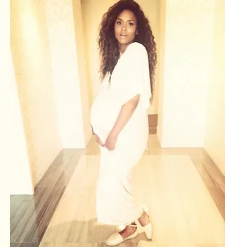 Angel Style - Isn’t Ci Ci angelic in her flowing cream maxi and ankle-strap flats?  (Photo: Ciara via Instagram)&nbsp;