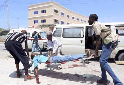 Car Bomb Kills 11 in Somalia - At least 11 people were killed and 20 people were wounded in a bombing Monday in the town of Baidoa, Somalia. A suicide car bomber is believed to be targeting a police officer in Somalia. &nbsp;  (Photo: Omar Faruk/Landov/Reuters)