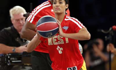 Subway Sportswoman of the Year: Skylar Diggins - Notre Dame's all-time scoring leader Skylar Diggins took her talents to the WNBA with the Tulsa Shock, so its no surprise that the jump-shooting Roc Nation point-guard has been nominated for Subway Sportswoman of the Year. &nbsp;(Photo: Derick E. Hingle-USA TODAY Sports / Reuters)