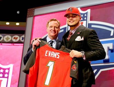 Mike Evans - Song: &quot;Trophies&quot; – Young Money feat. DrakeThere's no awards for dreams coming true, but there may be some trophies. Mike Evans let Tampa Bay know that he's coming to the city to win with a little help from Drizzy Drake.(Photo: Elsa/Getty Images)