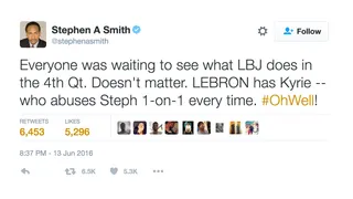 Stephen A. Smith - @stephenasmith(Photo: Stephen A. Smith via Twitter)