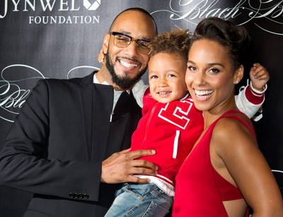 A Family Affair - Alicia Keys gets a lot of love from her boys, hubby Swizz Beatz and son Egypt, at her 10th annual Keep a Child Alive Black Ball at Hammerstein Ballroom in New York City. (Photo:&nbsp; Gilbert Carrasquillo/FilmMagic)