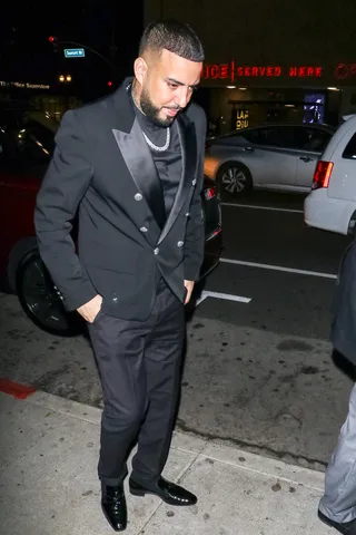 French Montana - French Montana&nbsp;arrives at Diana Ross' birthday party. (Photo: gotpap/Bauer-Griffin/GC Images)