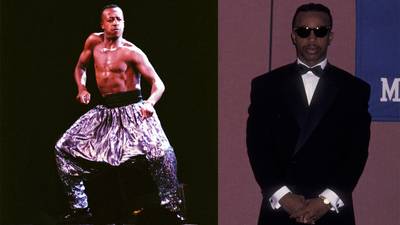 MC Hammer: Those parachute pants – oh, those pants. At the top of his career, Hammer rocked the stage&nbsp;glam look only to abandon it all for his attempted comeback that involved video vixens and a purple speedo. Never forget &quot;Pumps and a Bump,&quot; guys. - (Photos from left: Jim Steinfeldt/Michael Ochs Archives/Getty Images, Ron Galella, Ltd./WireImage)&nbsp;