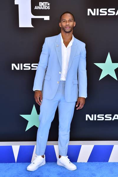 2019: Victor Cruz - (Photo by Aaron J. Thornton/Getty Images for BET)