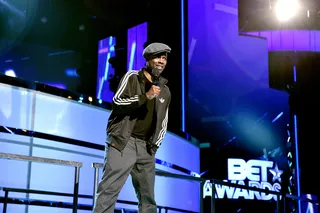Chris Rock on Joke Time - Host Chris Rock warms up as he practices his comedic timing and celebrity digs. You don't want to miss him in action. Watch the BET Awards live on Sunday, June 29 8P/7C!(Photo: Kevin Winter/Getty Images)
