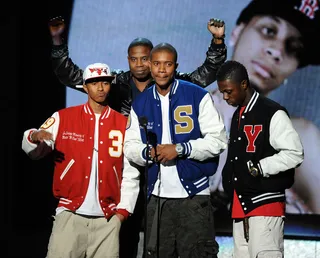 Teach Me How To Dougie - Doug E. Fresh proved to be timeless when Cali Swag District dropped their monstrous single "Teach Me How To Dougie" in 2010 as his dance moves were updated with a twist and his name rung loud in the ears of a new generation of rap fans. The track was so big that the O.G. performed a few times with the Inglewood rappers and even had CNN reporter Wolf Blitzer breaking down the dance named after the hip hop icon. &nbsp;(Photo: Kevin Winter/Getty Images)