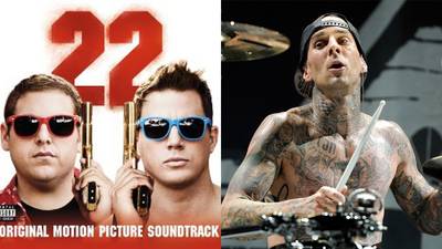 22 Jump Street Soundtrack ? June 10, 2014 - Adding to his extensive cetalog of features, Barker collaborated with &quot;Bandz a Make Her Dance&quot; rapper Juicy J and singer Liz for the track &quot;Live Forever,&quot; taken from the soundtrack for the 2014-released film 22 Jump Street.(Photo: Republic Records, Ethan Miller/Getty Images)