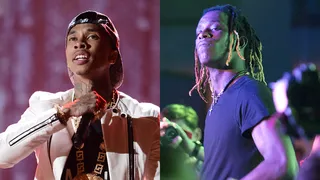 Second Times the Charm – (April 2014) - For his second single off The Gold Album, Tyga recruited Young Thug for the song &quot;Hookah.&quot; Clearly Tyga wasn't just blowing smoke as the track is certified heat.  (Photos from Left: Michael Buckner/Getty Images For BET, Jessica Alexander/Wenn)