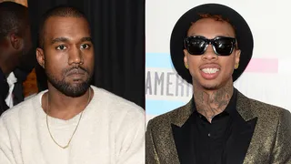 Tyga on getting Kanye West to executive produce his new album: - &quot;He was like, 'If you guys want me to help you produce your albums, and co-executive produce it, I’m here. I just want to help everybody.' So, once I heard that, I was like 'Aw, man! Let me start!' So I just started playing the joints that I was already working on and he started critiquing 'em.&quot;(Photos from left: Theo Wargo/Getty Images, Jason Merritt/Getty Images)