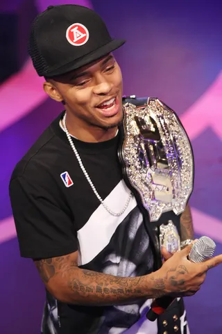 Always Ready for a Show - Shad opened the 43rd Grammy Awards with Madonna as her onstage driver. The same year,&nbsp;106 &amp; Park launched. Shad would eventually be called Mr. 106.  (Photo: Bennett Raglin/BET/Getty Images)